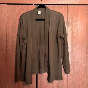 Olive green cardigan